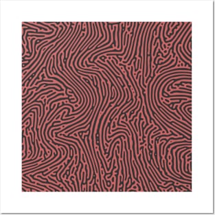 Liquid Turing Pattern (Rose Gold) Posters and Art